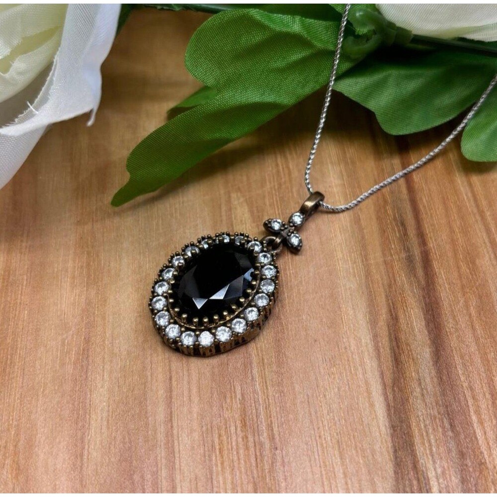 925 Sterling Silver Turkish Vintage Necklace for Women,NEW,Antique,HandmadeGift